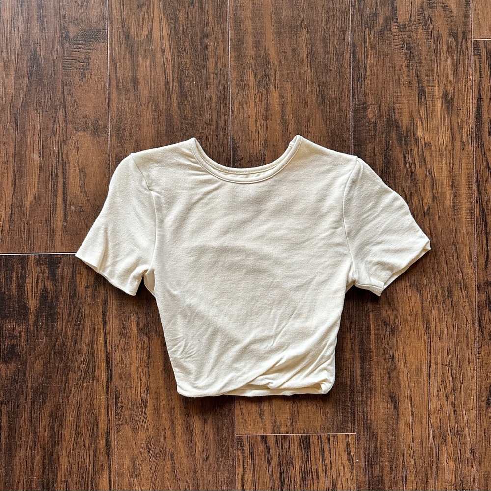 Oh Polly cropped short sleeve shirt